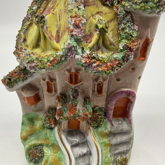 Antique 19th Century Staffordshire Flatback Spill Vase Made in England - Picture 11 of 16